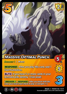 Massive Optimal Punch