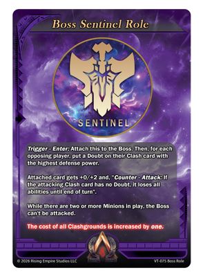 Boss Sentinel Role Card