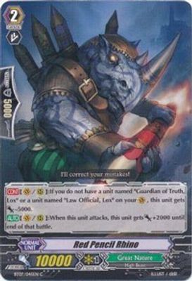 Red Pencil Rhino
