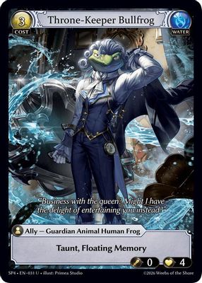 Throne-Keeper Bullfrog