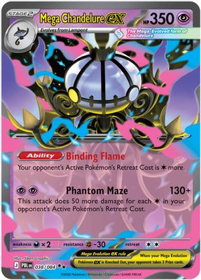 Mega Chandelure ex card