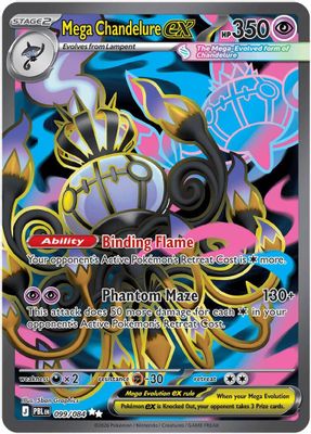 Mega Chandelure ex card