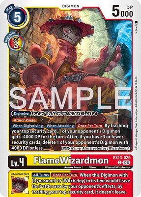 FlameWizardmon card