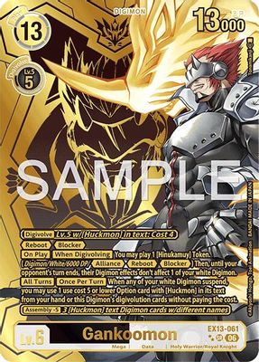 Gankoomon (Rare Pull) card