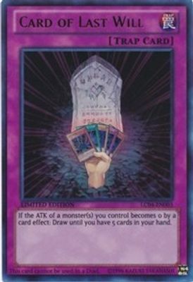 Card of Last Will