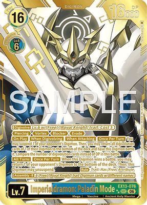Imperialdramon: Paladin Mode (Rare Pull) card