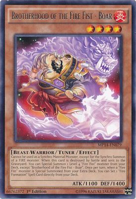 Brotherhood of the Fire Fist - Boar