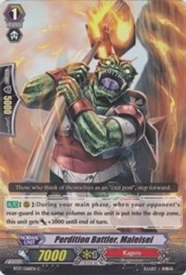 Perdition Battler, Maleisei