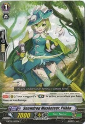 Snowdrop Musketeer, Pilkko