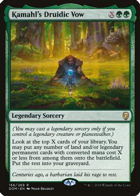 Kamahl's Druidic Vow - Dominaria - magic