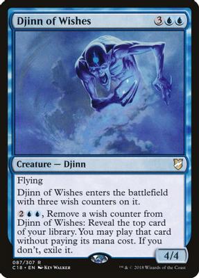 Djinn of Wishes - Commander 2018 - magic