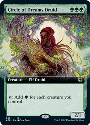 Circle of Dreams Druid (Extended Art) - Adventures in the Forgotten Realms - Magic: The Gathering