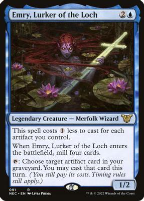 Emry, Lurker of the Loch - Commander: Kamigawa: Neon Dynasty - magic