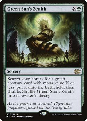 Green Sun's Zenith - Double Masters 2022 - magic