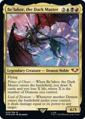 Be'lakor, the Dark Master (Surge Foil) - Universes Beyond: Warhammer 40,000 - Magic: The Gathering