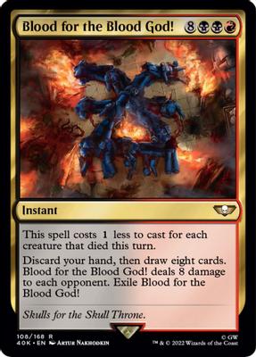 Blood for the Blood God! (Surge Foil) - Universes Beyond: Warhammer 40,000 - Magic: The Gathering