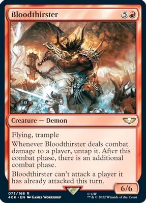 Bloodthirster (Surge Foil) - Universes Beyond: Warhammer 40,000 - Magic: The Gathering