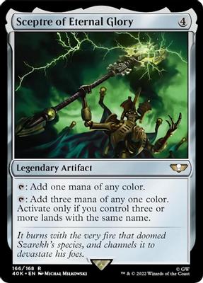 Sceptre of Eternal Glory (Surge Foil) - Universes Beyond: Warhammer 40,000 - Magic: The Gathering