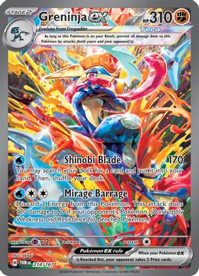 Greninja ex - 214/167 - SV06: Twilight Masquerade - Pokemon