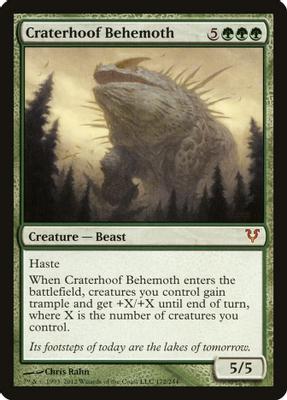 Craterhoof Behemoth - Avacyn Restored - Magic: The Gathering