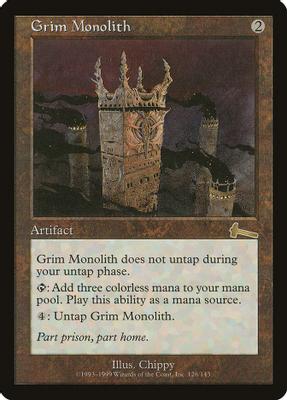 Grim Monolith - Urza's Legacy - magic