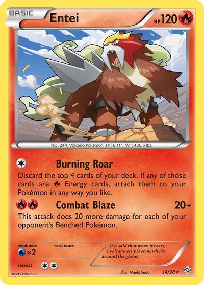 Entei [Reverse Holo] #14