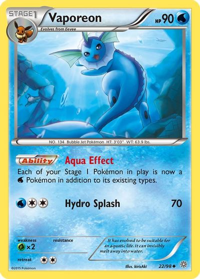 Vaporeon [Reverse Holo] #22