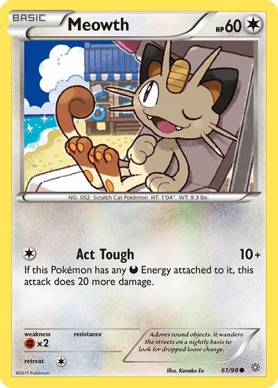 Meowth [Reverse Holo] #61