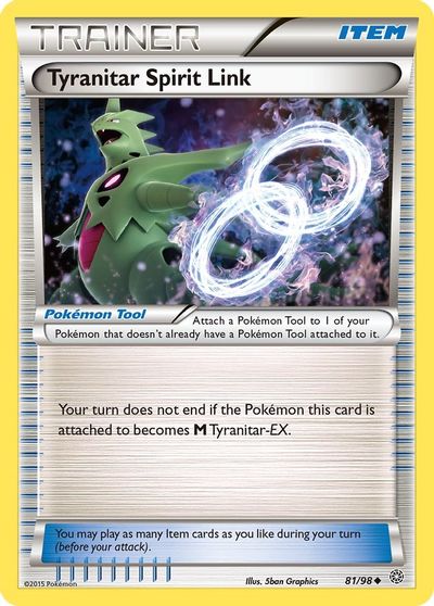 Tyranitar Spirit Link [Reverse Holo] #81