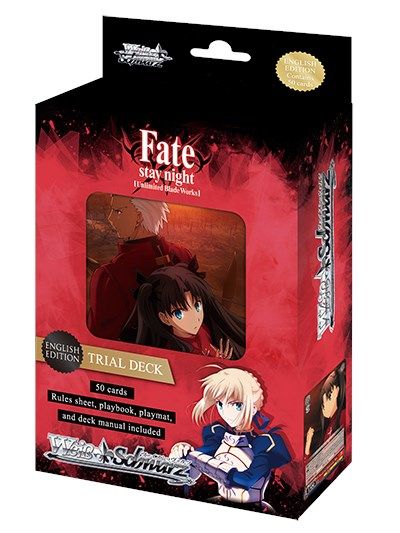 Fate Stay Night Unlimited Blade Works Trial Deck Fate Stay Night Unlimited Blade Works Weiss Schwarz Tcgplayer Com