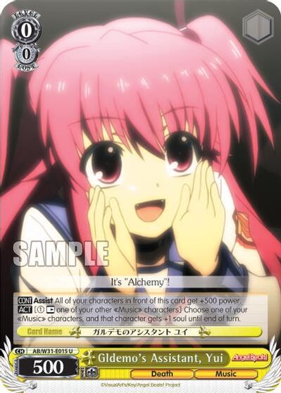 Gldemo S Assistant Yui Angel Beats Re Edit Weiss Schwarz Tcgplayer Com