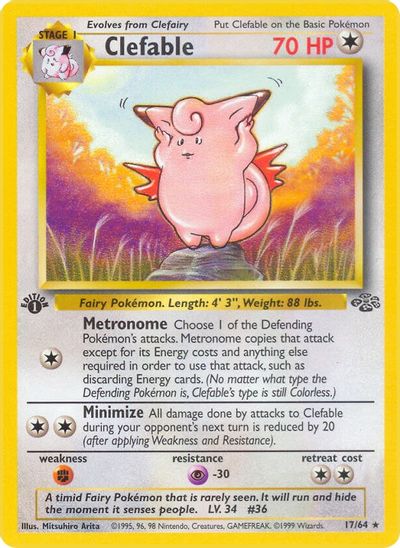 Clefable [1st Edition] #17