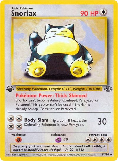 Snorlax 27 Jungle Pokemon Tcgplayer Com