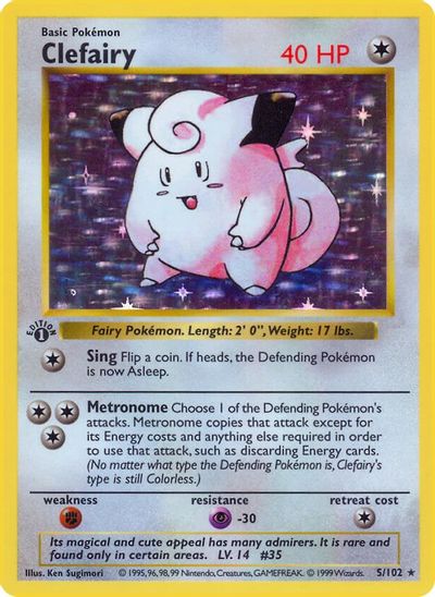 Clefairy [Shadowless] #5