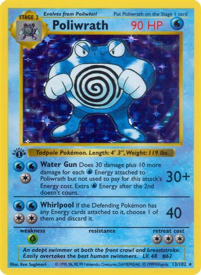 Poliwrath [Shadowless] #13