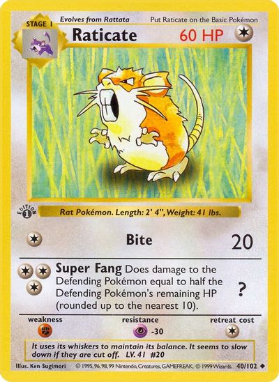 Raticate [1st Edition] #40