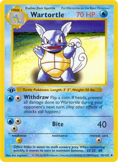 Wartortle [1st Edition] #42