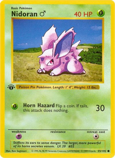 Nidoran [1st Edition] #55