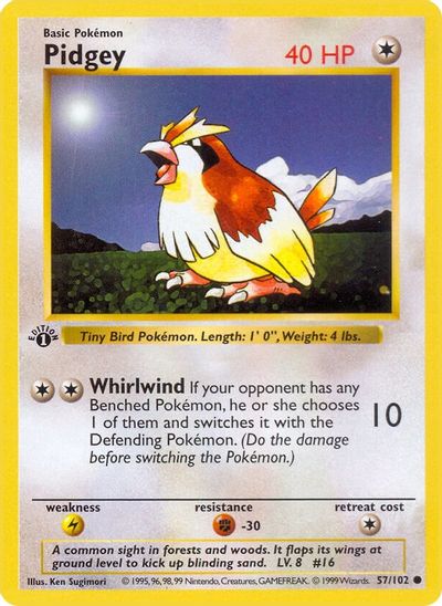 Pidgey [1st Edition] #57