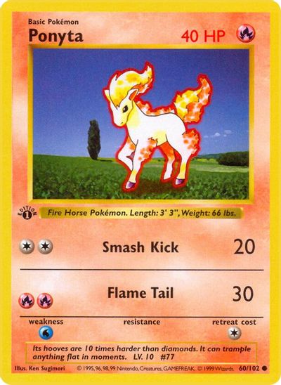 Ponyta [1st Edition] #60