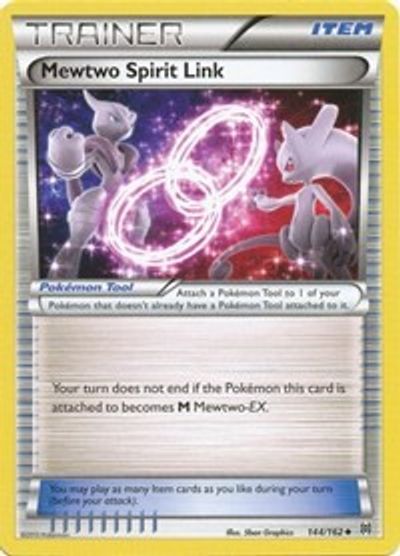 Mewtwo Spirit Link [Reverse Holo] #144