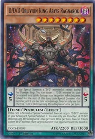 D D D Oblivion King Abyss Ragnarok Dimension Of Chaos Yugioh Tcgplayer Com