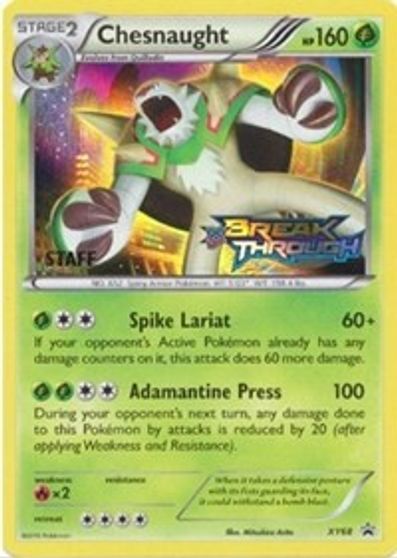 Chesnaught Staff Prerelease Xy Promos Pokemon Tcgplayer Com