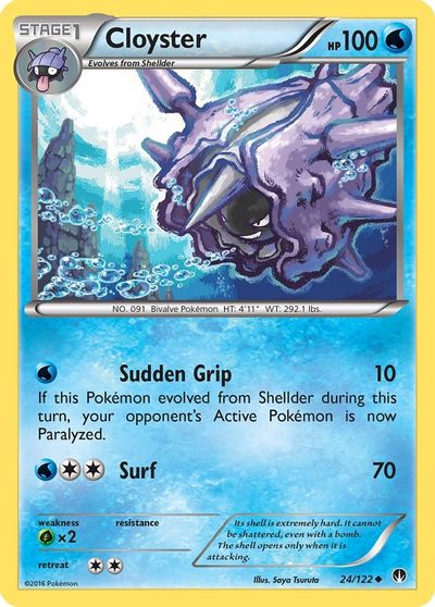 Cloyster [Reverse Holo] #24