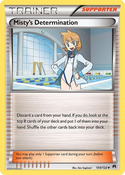 Misty's Determination [Reverse Holo] #104