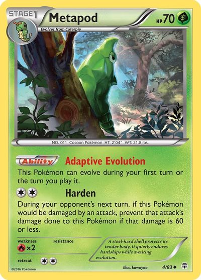 Metapod [Reverse Holo] #4
