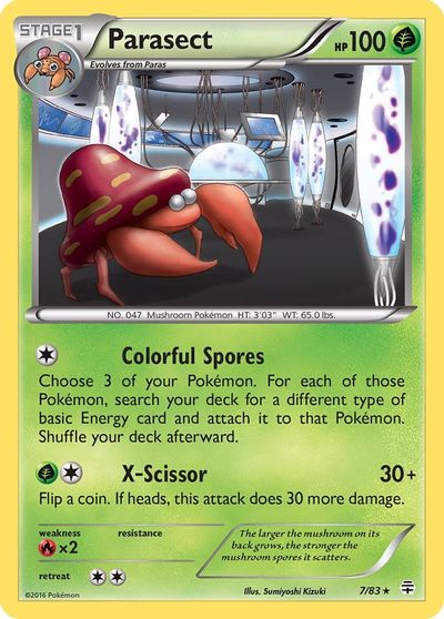 Parasect [Reverse Holo] #7