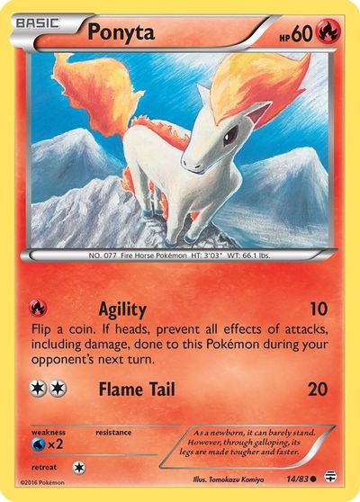 Ponyta [Reverse Holo] #14