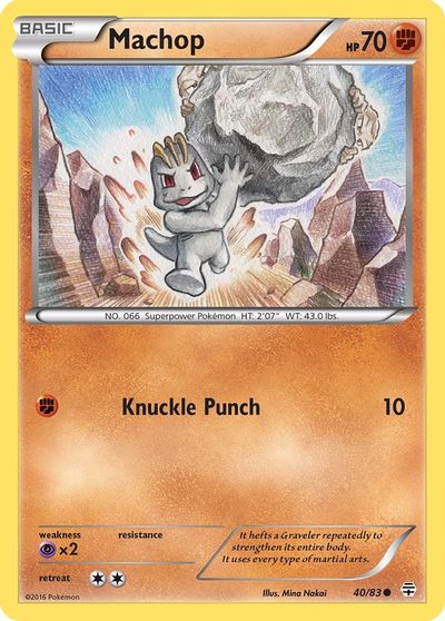 Machop [Reverse Holo] #40