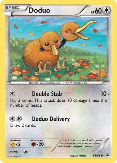 Doduo [Reverse Holo] #55